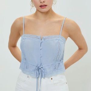 LA hearts light blue tank